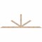 Ekena Millwork Saratoga Smooth Timber Gable Bracket, Douglas Fir, 96"W x 32"H x 1 1/2"D x 3 1/2"F, 8/12 Pitch GBW096X32X0204SAR00SDF - alternate 1